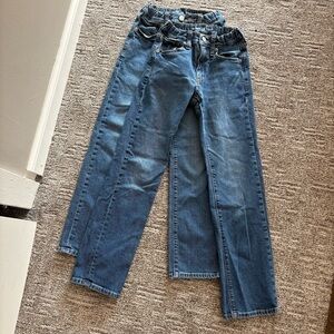 2 Pair Old Navy boys Straight Leg Built-in Flex jeans sz 12 slim
